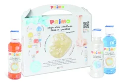 Primo Set slijm met 3 gekleurde lijm, 1 activator, 1 parel