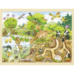 Puzzel Puzzel Ontdekking in de Natuur Hout 96 pcs