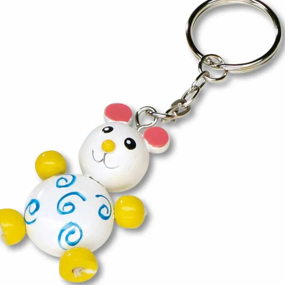 Sleutelhanger Jonge Dieren Hout Set 12-delig