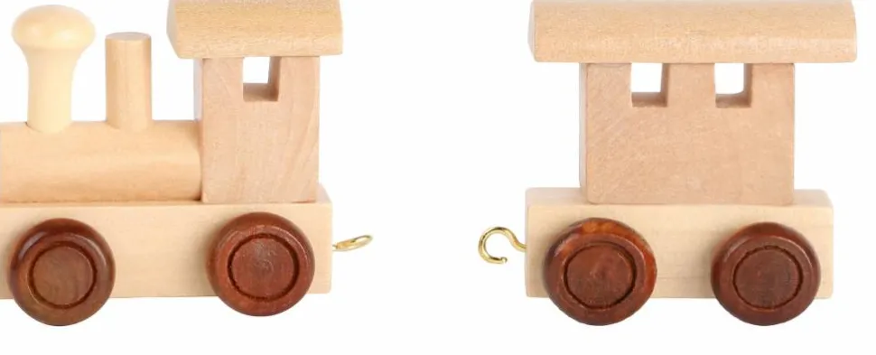 Small Foot Lettertrein Letters Natuurlijk