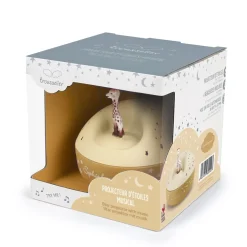 Sophie de Giraf Sterrenprojector Beige Nachtlamp met Muziek