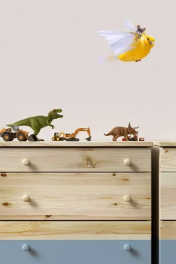 Sticky Tales Muursticker Kanarie Sacha en Muisje Bo