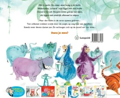 Tien olifanten op weg naar een dansfeest