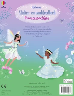 Uitgeverij Usborne Sticker- en Aankleedboek Prinsessenelfjes