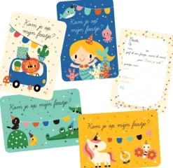 Uitnodigingskaart Zeemeermin 6-delig