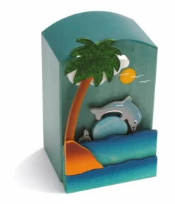 Weizenkorn Muziekdoos 3D Dolfijn Hout