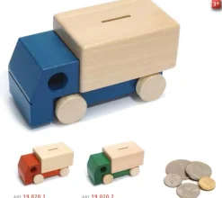 Weizenkorn Spaarpot Vrachtauto Hout