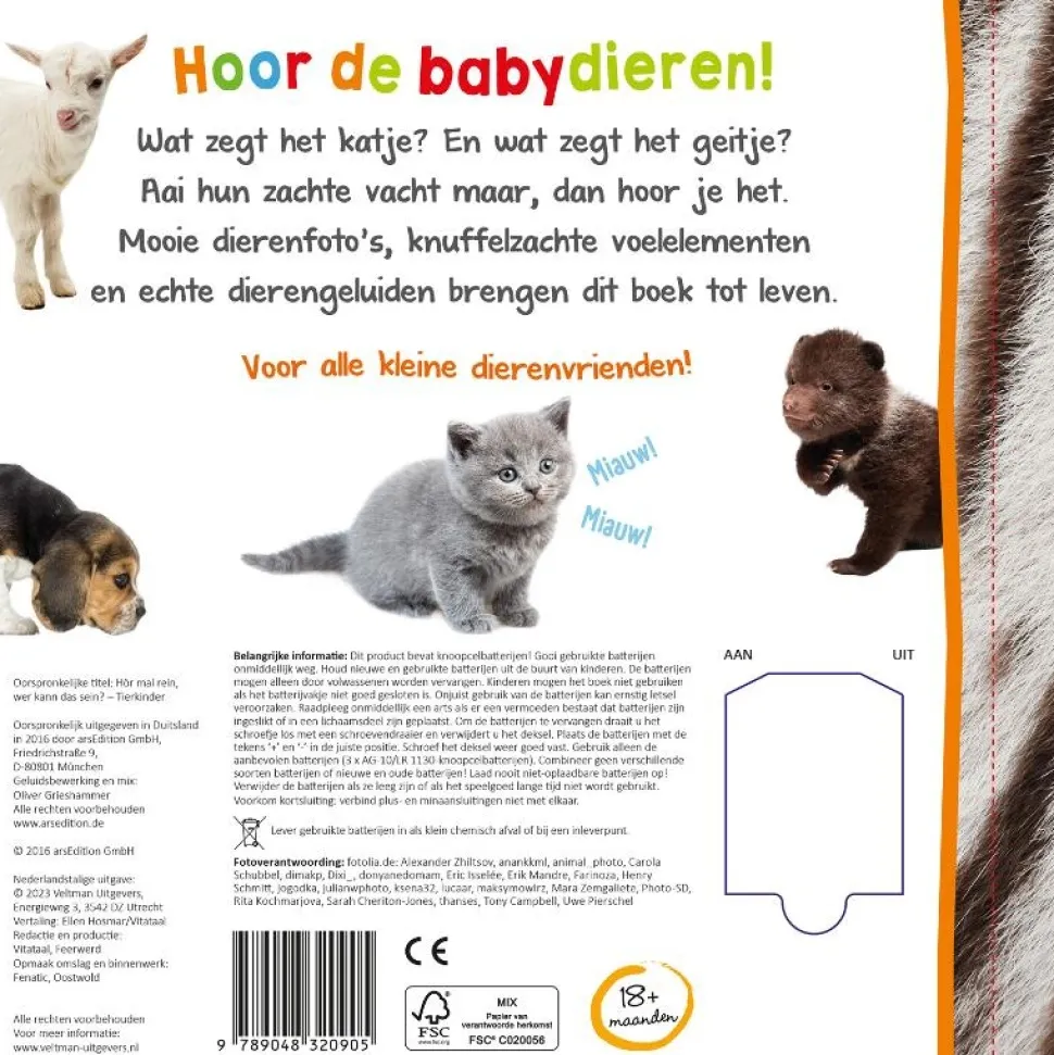 Welk dier hoor ik hier? Babydieren