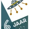 Wenskaart 6 Jaar Ruimteschip
