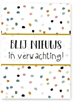 Wenskaart Blij Nieuws in Verwachting