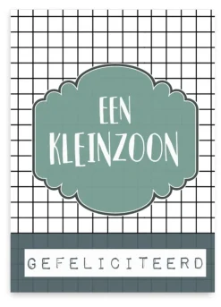 Wenskaart Een Kleinzoon Gefeliciteerd