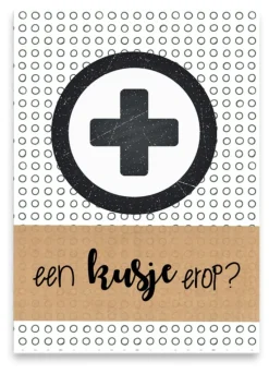 Wenskaart een kusje erop?