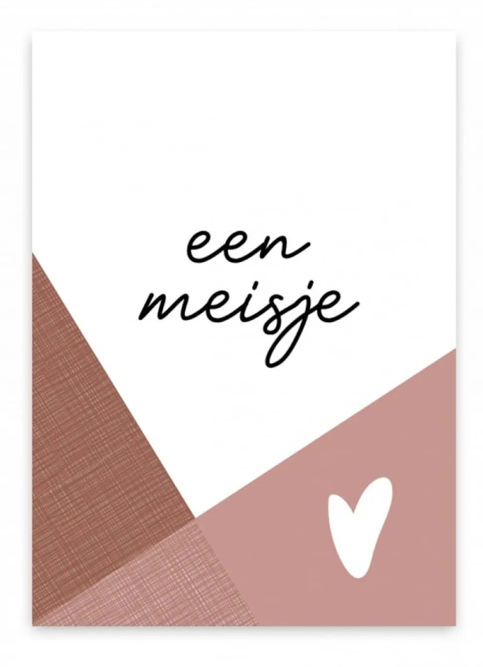 Wenskaart een meisje