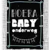Wenskaart Hoera Baby Onderweg