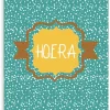 Wenskaart Hoera (stip)