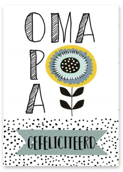 Wenskaart Oma Opa Gefeliciteerd