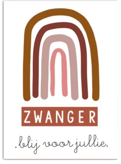 Wenskaart Zwanger blij voor jullie