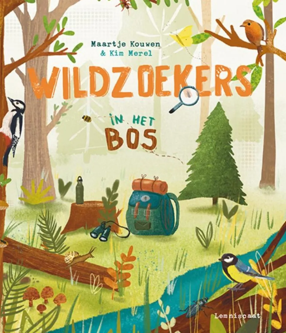 Wildzoekers in het bos