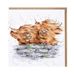 Wrendale Designs Blown Away (Highland Cows)