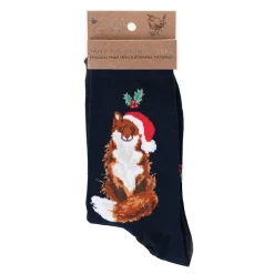 Wrendale Designs Kerstsokken Vos Festive Fox