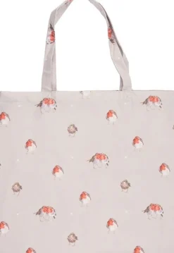 Wrendale Designs Opvouwbare Boodschappentas Roodborstje The Jolly Robin