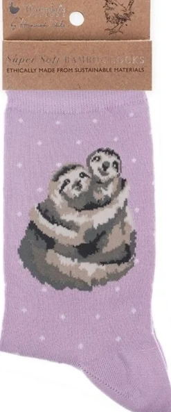 Wrendale Designs Sok Luiaard Little Card Big Hug