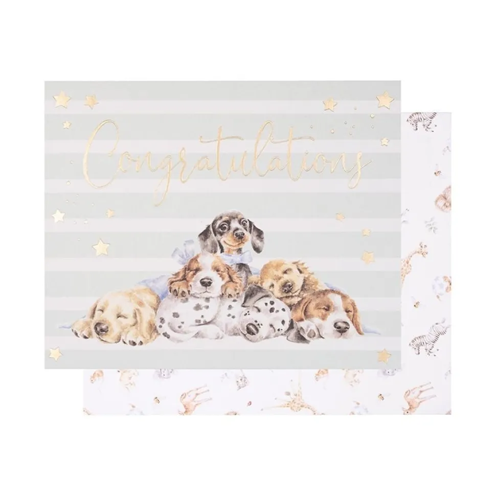 Wrendale Designs Wenskaart Little Paws - Congratulations