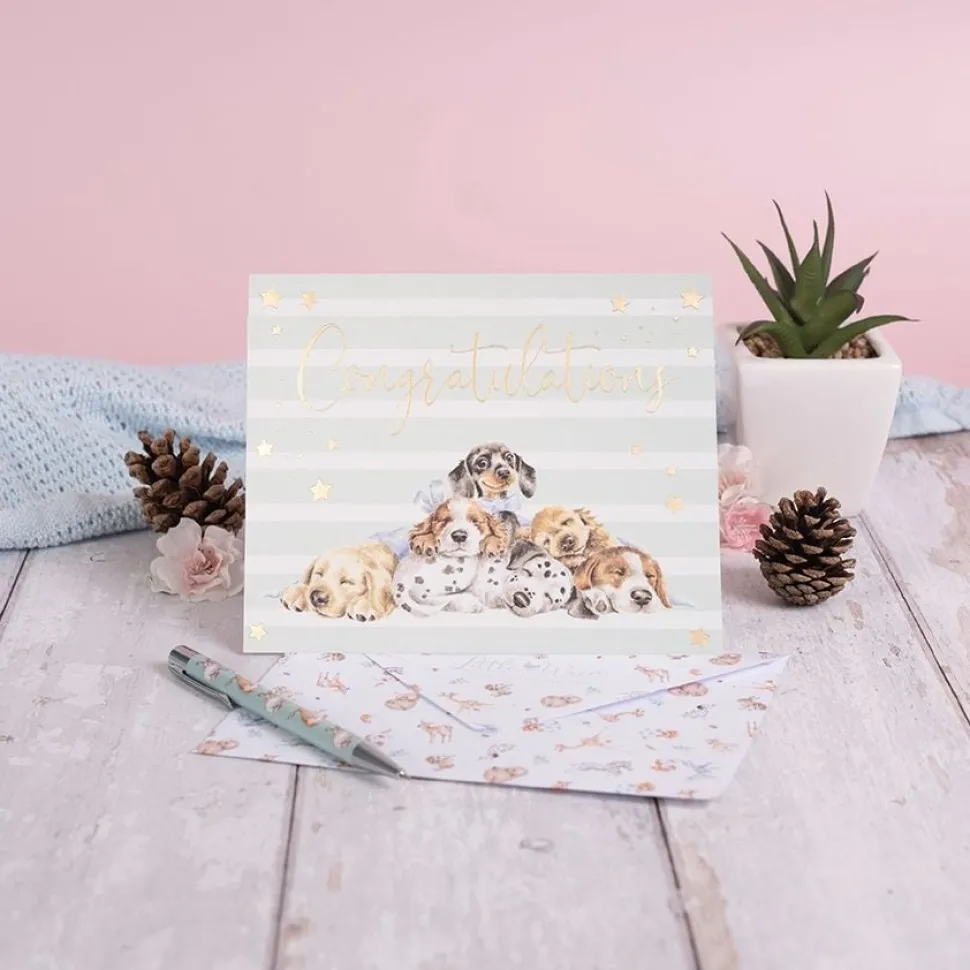 Wrendale Designs Wenskaart Little Paws - Congratulations