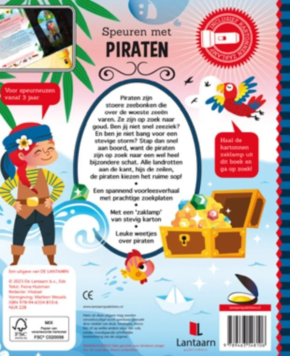 Zaklampboek Speuren met piraten