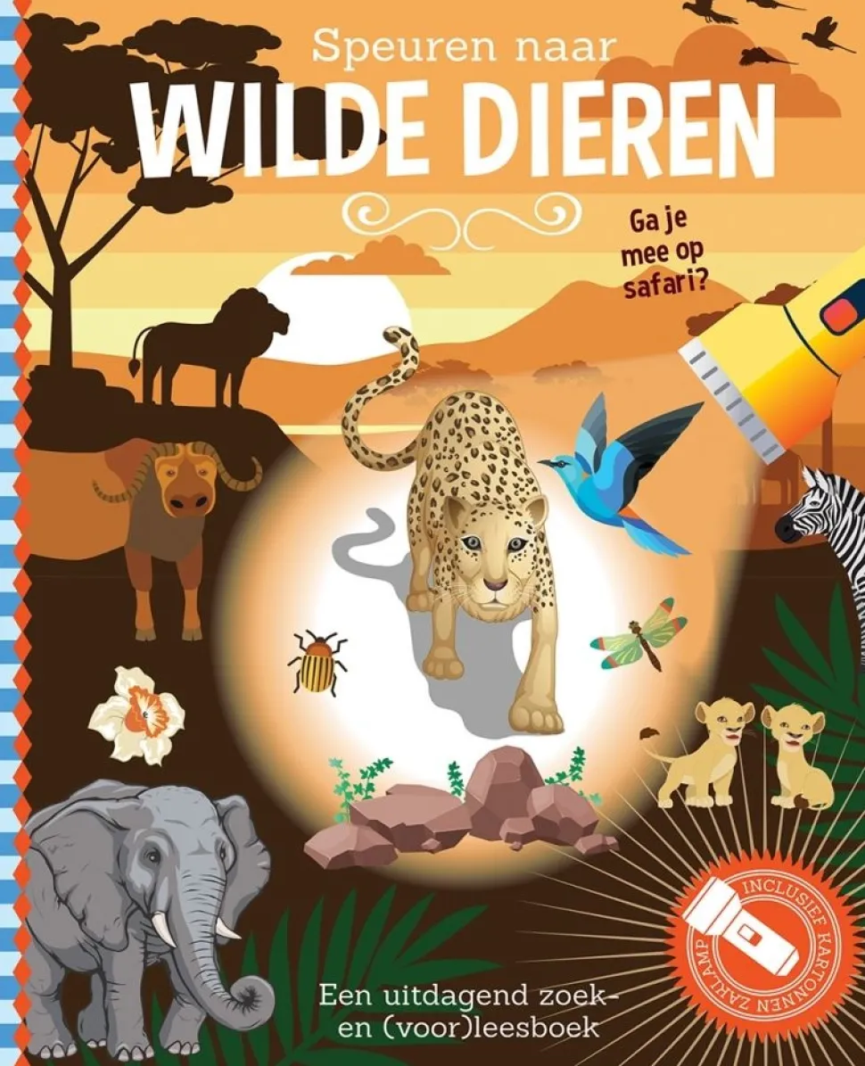 Zaklampboek Speuren naar wilde dieren